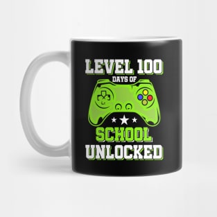 Level 100 Days Of School Unlocked Gamer Video Games Boys Mug